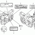 CB600F Предупредительные таблички