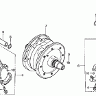 VTX1800S2 Коленвал и поршни