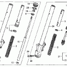 VTX1800C Передняя вилка