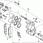 XR250R Передний тормозной суппорт