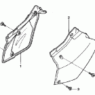 XR400R Боковая панель