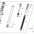 CB600F Передняя вилка