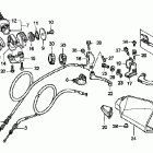 XR400R Рулевые рычаги , переключатели и тросы