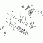 CB50R Gearshift drum @ gearshift fork