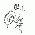 CB600F Муфта стартера