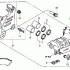 VTX1800C Задний тормозной суппорт