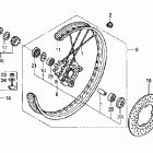 XR250R Переднее колесо
