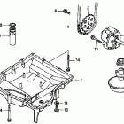 CB600F Масляный насос и картер