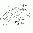 XR400R Переднее крыло