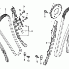 VTX1800S2 Цепь ГРМ и натяжитель