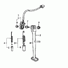 CB600F Подножка