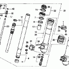 XR400R Передняя вилка