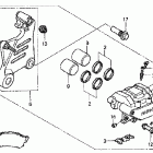 VTX1800S2 Задний суппорт тормозной