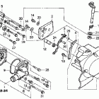 VF750C Water pump @ left crankcase cover