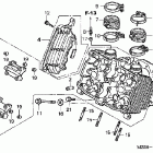VF750C Передняя головка цилиндров