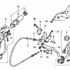 VT600CD Рулевые рычаги , переключатели и тросы