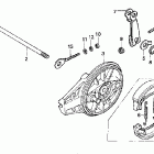 XR100R Задний тормоз