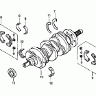 GL1500CD Коленвал и поршни