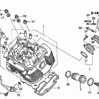 VTX1800S Передняя головка цилиндров