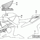CBR900RR Stripe @ mark (cbr900rr'02-'03)