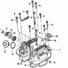 XR250R Крышка головки цилиндров