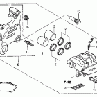 VTX1800S Задний суппорт тормозной