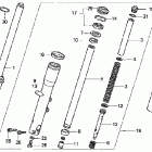 VT750CDA Передняя вилка