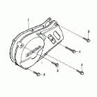 XR80R Крышка картера левая