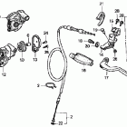 CR125R Handle lever @ switch @ cable ('02-'03)