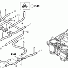 VFR800 Throttle body (tubing)