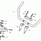 GL1500CD Руль и панель переднего номера
