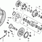VFR800 Заднее колесо