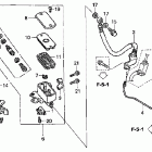 VFR800A Главный тормозной цилиндр перед (ABS)