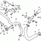 VFR800 Патрубки охлаждения