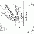 XR400R Главный тормозной цилиндр - передний