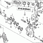 VFR800 Передний тормозной суппорт левый