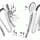 VTX1800S Цепь ГРМ и натяжитель