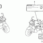GL1500CD Предупредительные таблички