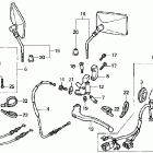 VF750C Рулевые переключатели , рычаги и зеркала