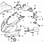 VFR800 Верхний обтекатель