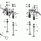 VT750CDA Распредвал и клапана