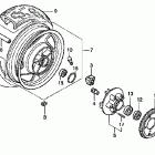VF750C Заднее колесо