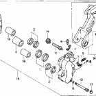 GL1800 Передний тормозной суппорт левый