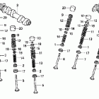VFR800 Распредвал и клапана задний