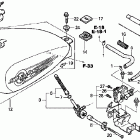 VT600CD Топливный бак
