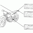 XR250R Лейбл предостережения