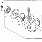 XR80R Коленвал