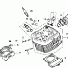 XR100R Головка цилиндра