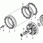 XR400R Сцепление