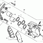 VT750CDA Передний тормозной суппорт